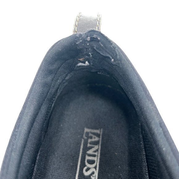 Lands End Shoes Women's 6.5 Brown Suede Leather Loafers Slip On Moc Toe 86519 - Picture 6 of 8